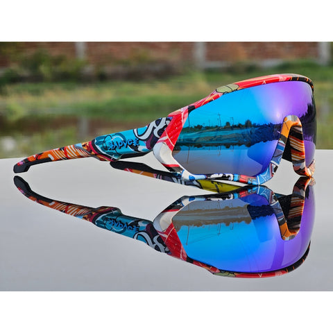 Kapvoe Polarized Sunglasses Riding Cricket Cycling Glasses Sports Outdoor Eyewear UV400 Goggles 5Lens Kapvoe Polarized Sunglasses Riding Cricket Cycling Glasses Sports Outdoor Eyewear UV400 Goggles 5Lens