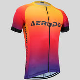 Windflare Fiery Orange Cycling Jersey Premium Aerodoc with Back Zipper and Power Band