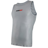 Gray cycling base layer with Aerodoc logo on a white background