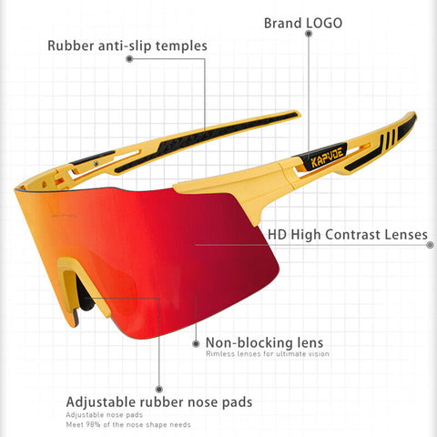Kapvoe Polarized Sports Glasses Running Man’s Glasses Bicycle Sports Sunglasses MTB. Road Bike Eyewear for Cricket Cycling Goggles Kapvoe Polarized Sports Glasses Running Man’s Glasses Bicycle Sports Sunglasses MTB. Road Bike Eyewear for Cricket Cycling Goggles