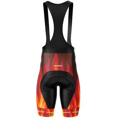 Aerodoc Phoenix Flame Cycling Jersey - Half & Full Sleeves, Matching Bib & Non-Bib Shorts