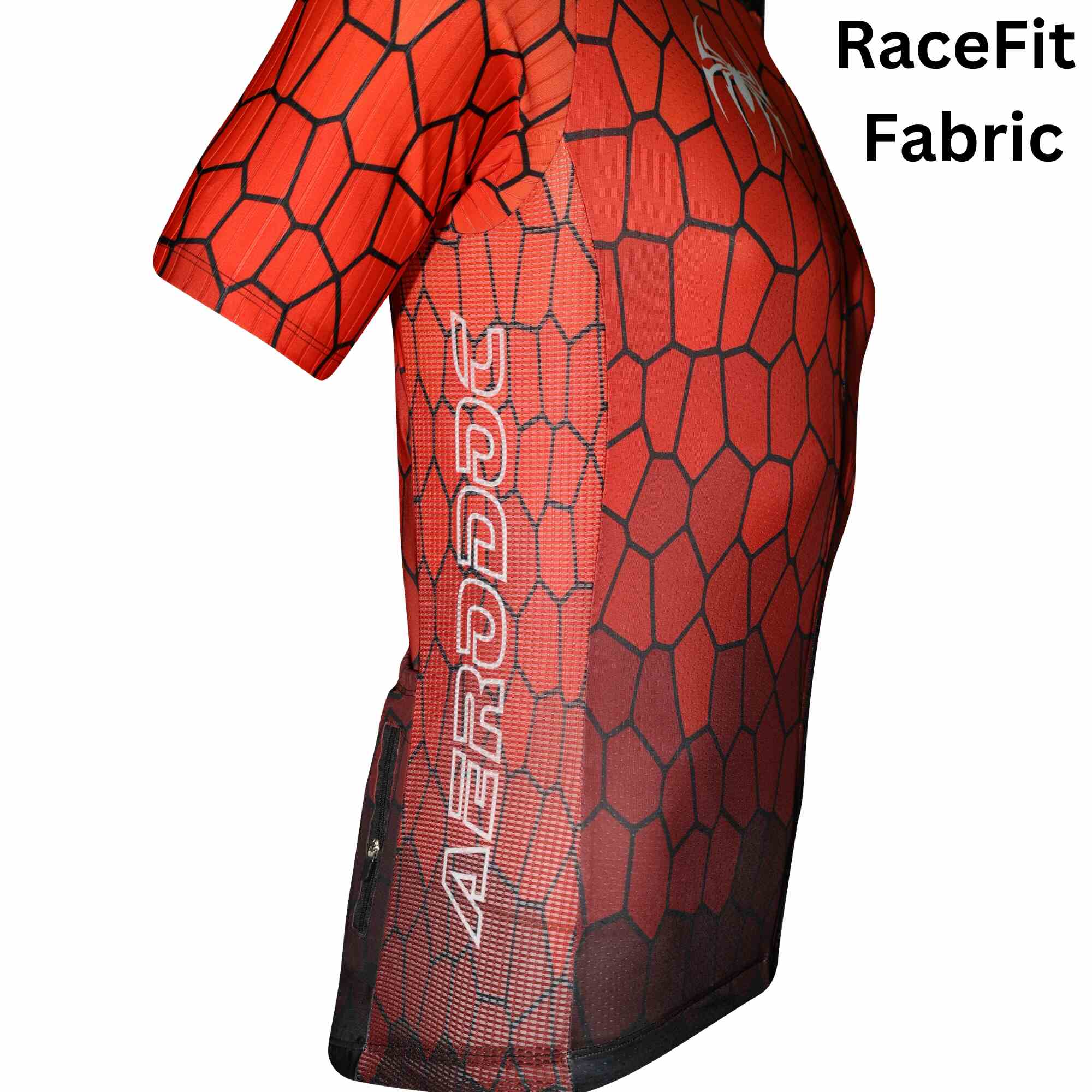 Spiderweb Red Cycling Jersey –Full & Half Sleeves Lightweight & Aerodynamic Design