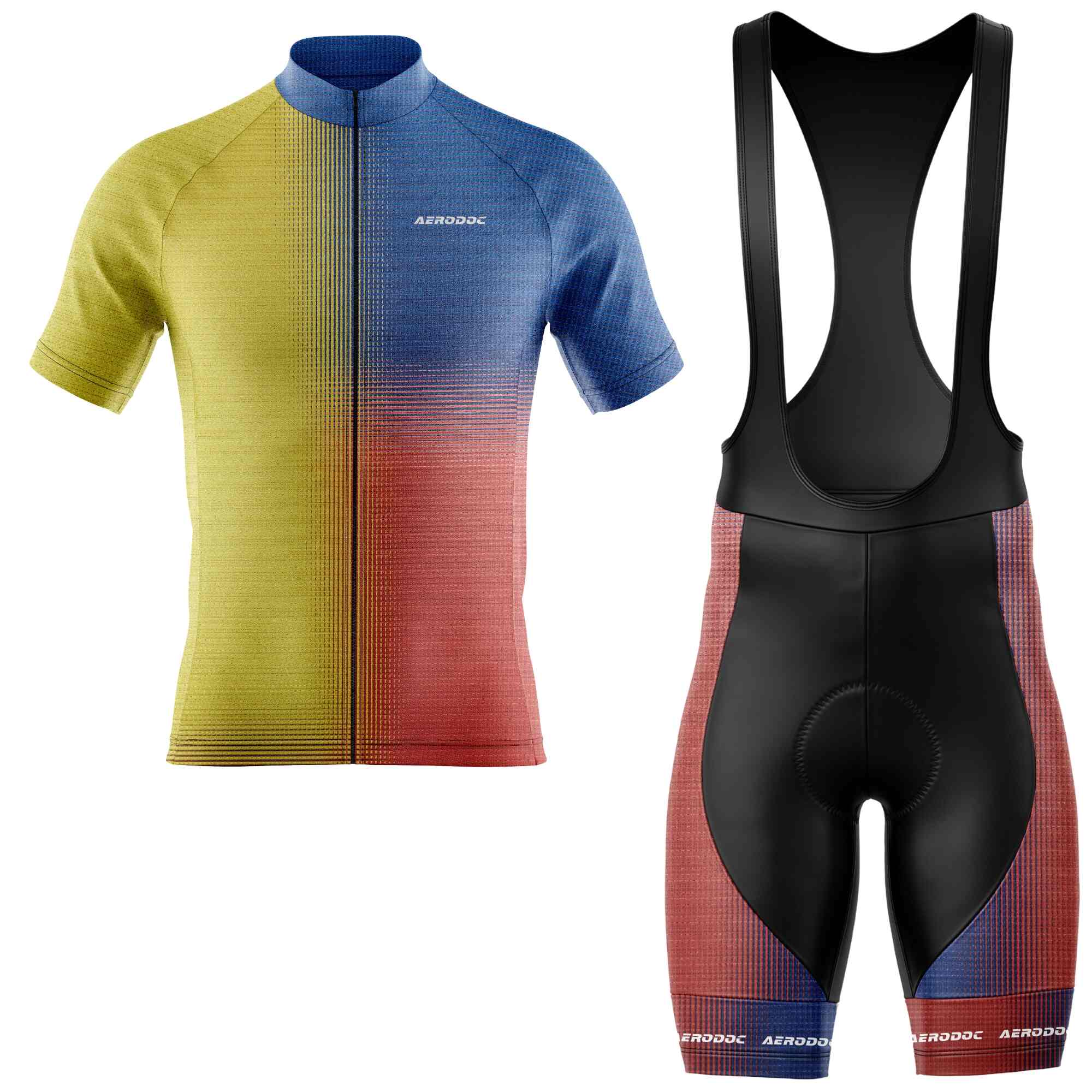 Aerodoc Gradient Force Cycling Jersey – Performance Gear for Road Bike & MTB - Half & Full Sleeves, Matching Bib & Non-Bib Shorts