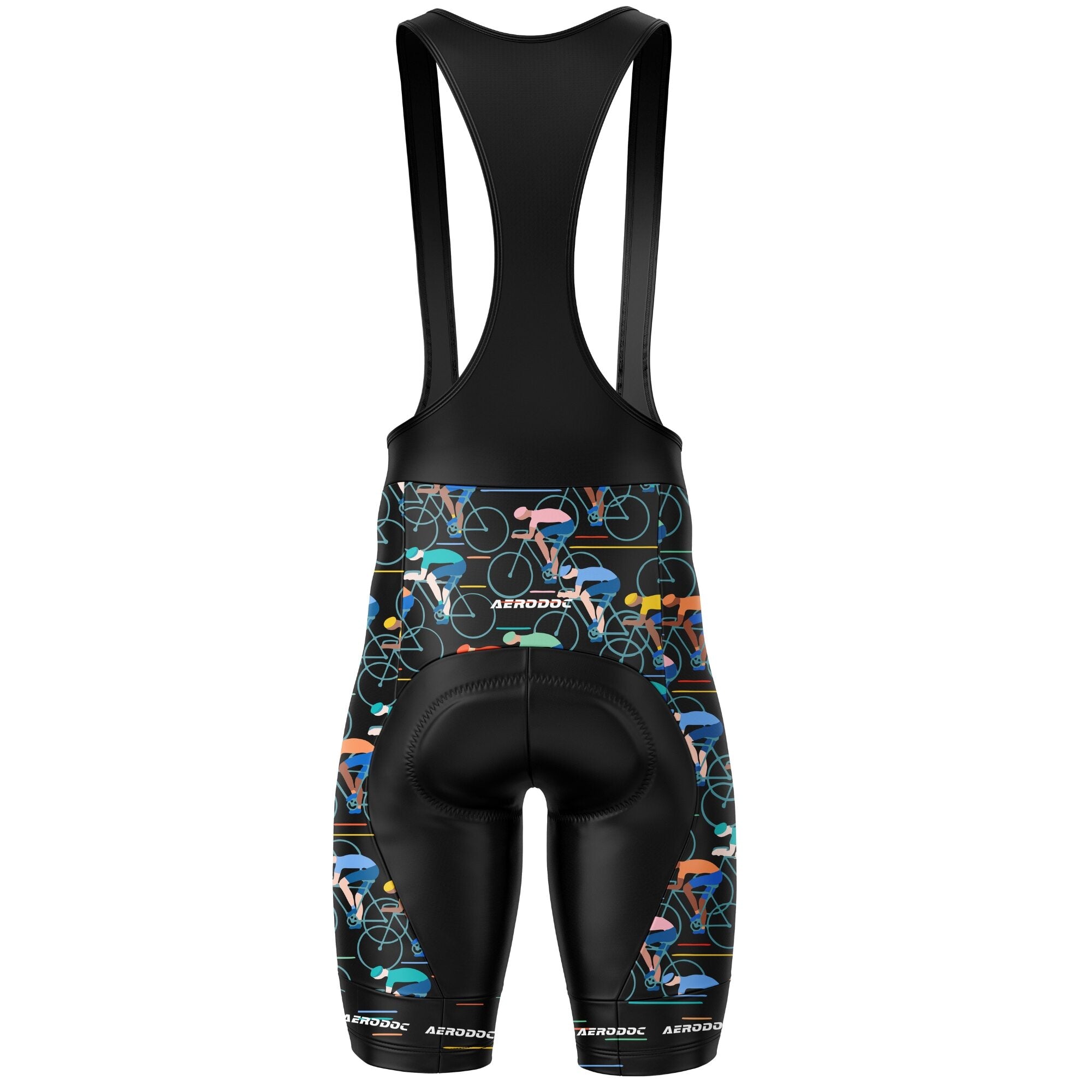 Retro Bicycle Design Men's Cycling Jersey - Half & Full Sleeves, Matching Bib & Non-Bib Shorts