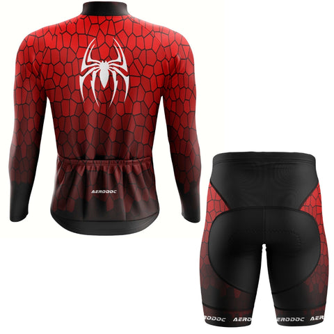 Spiderweb Red Cycling Jersey –Full & Half Sleeves Lightweight & Aerodynamic Design