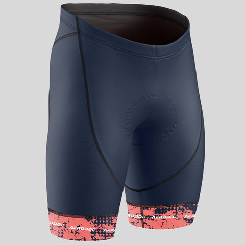 "Aerodoc Crimson Chaos Non-Bib Shorts - Front View"