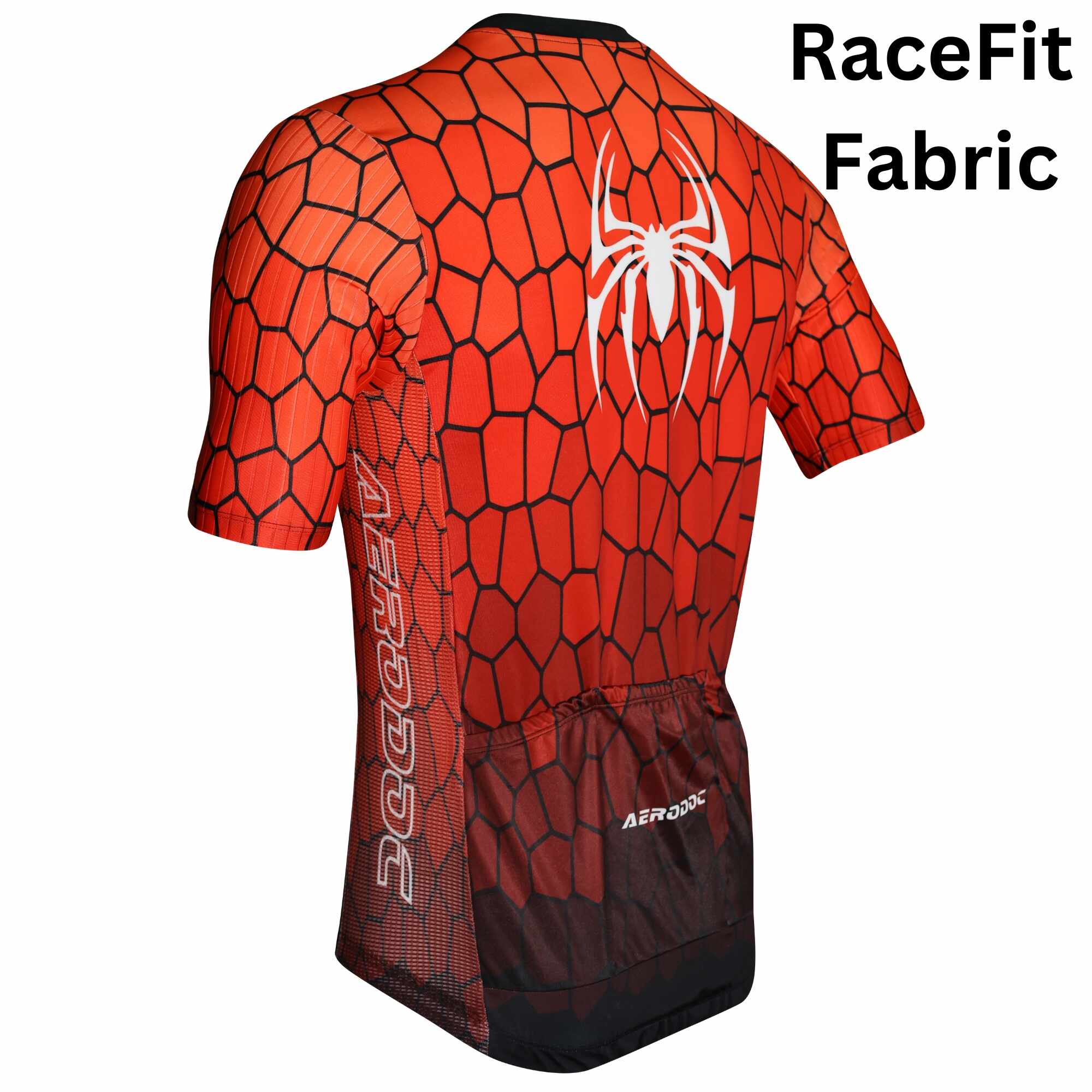 Spiderweb Red Cycling Jersey –Full & Half Sleeves Lightweight & Aerodynamic Design