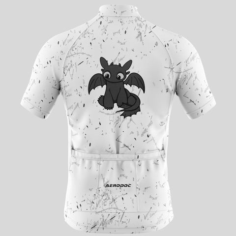 Black and White Cycling Jersey