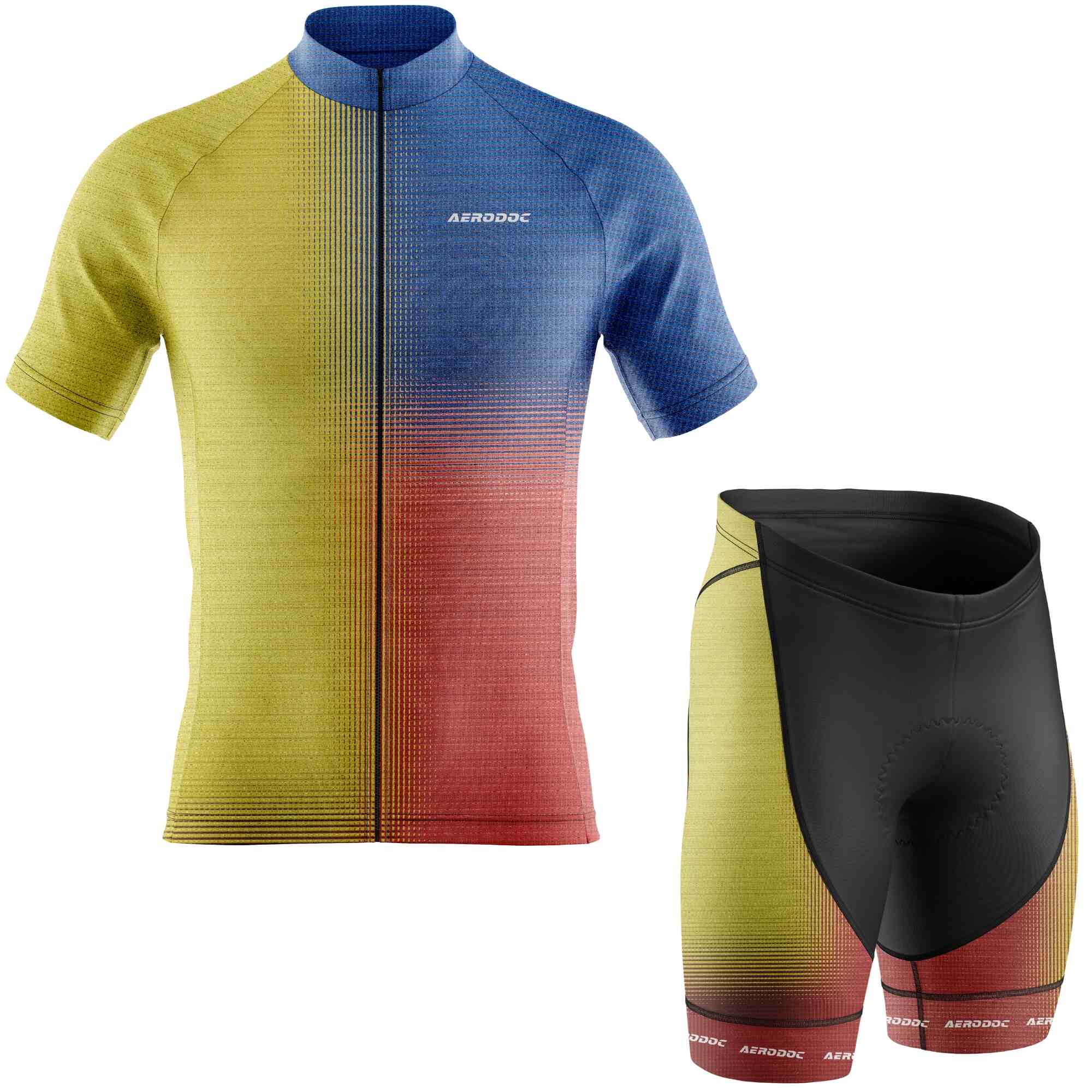 Aerodoc Gradient Force Cycling Jersey – Performance Gear for Road Bike & MTB - Half & Full Sleeves, Matching Bib & Non-Bib Shorts