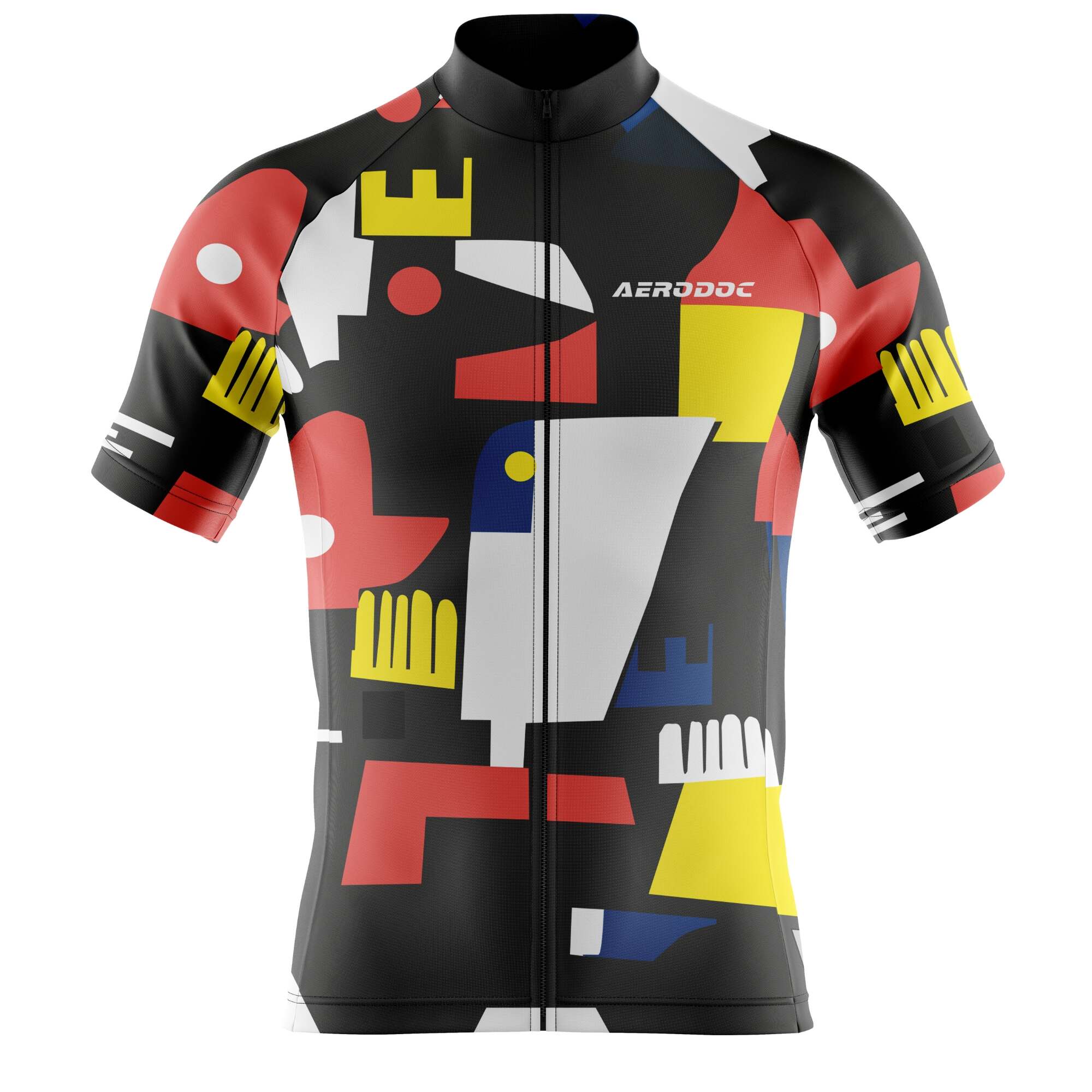 Aerodoc Abstract Shift Cycling Jersey – Half & Full Sleeves, Matching Bib & Non-Bib Shorts