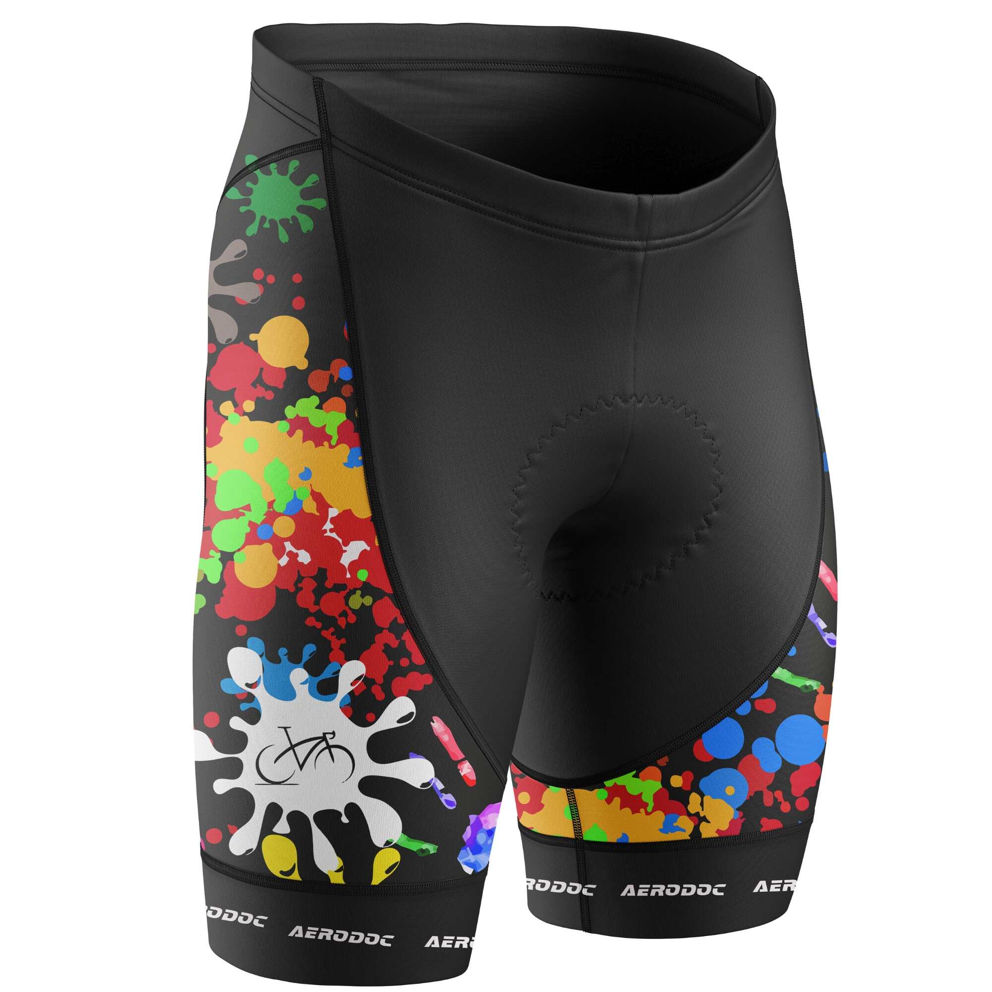 Color Spree Cycling Jersey – Half Full Sleeves, Matching Bib Non-Bib Shorts 2XS Nonbib Shorts Only