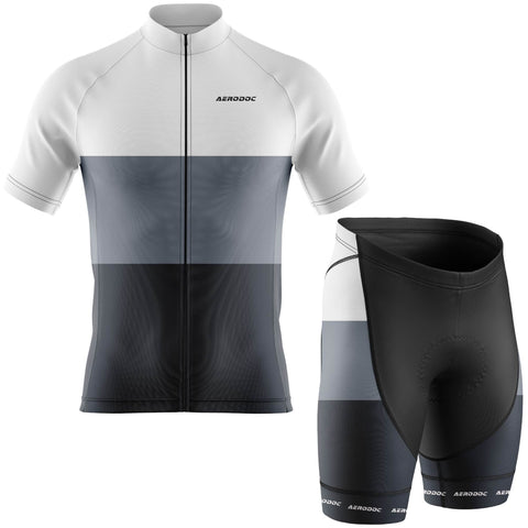 Aerodoc Neutral Color Cycling Jersey - Half & Full Sleeves, Matching Bib & Non-Bib Shorts