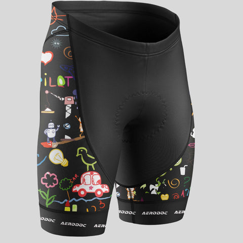 Aerodoc Doodle Explorer Cycling Jersey - Half & Full Sleeves, Matching Bib & Non-Bib Shorts