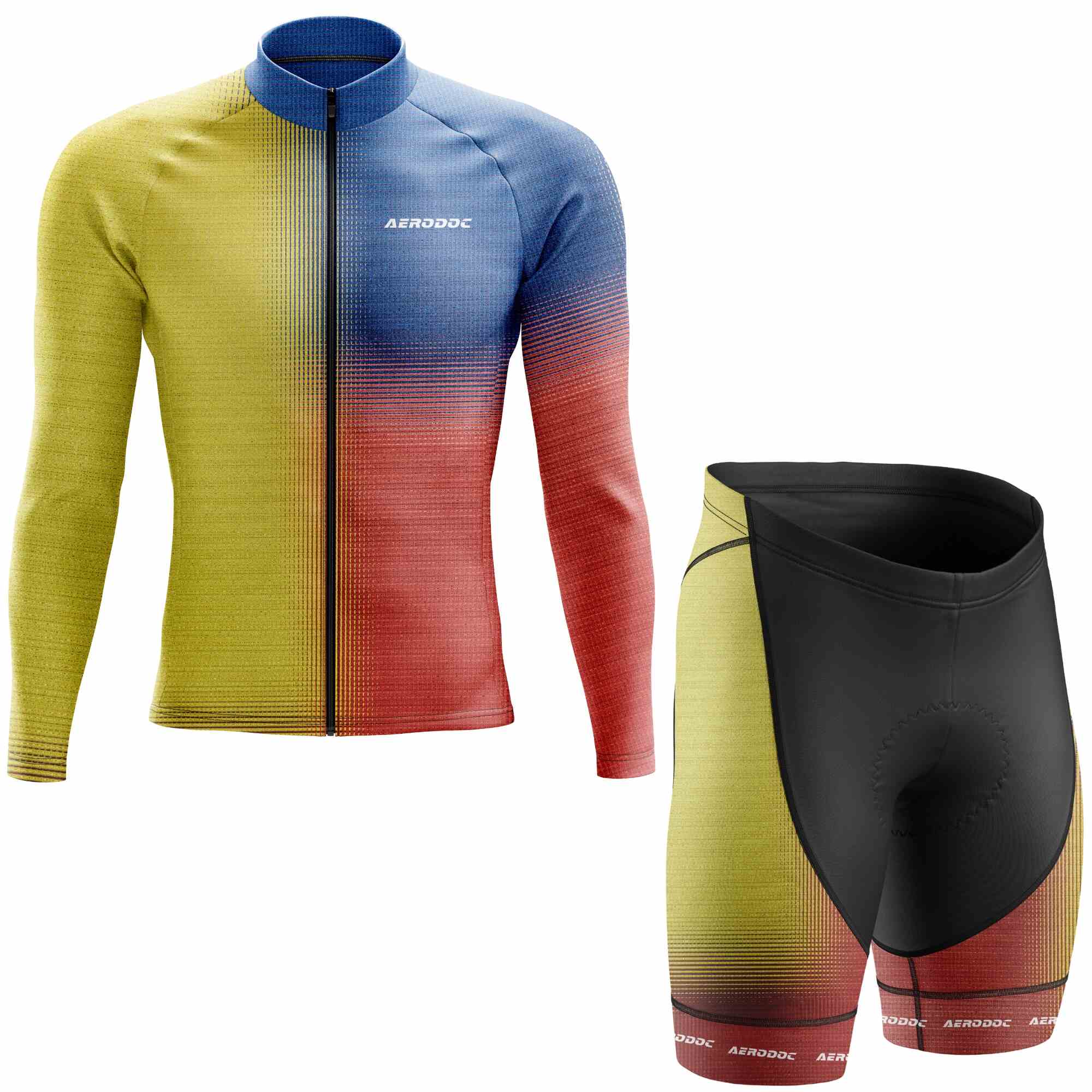 Aerodoc Gradient Force Cycling Jersey – Performance Gear for Road Bike & MTB - Half & Full Sleeves, Matching Bib & Non-Bib Shorts