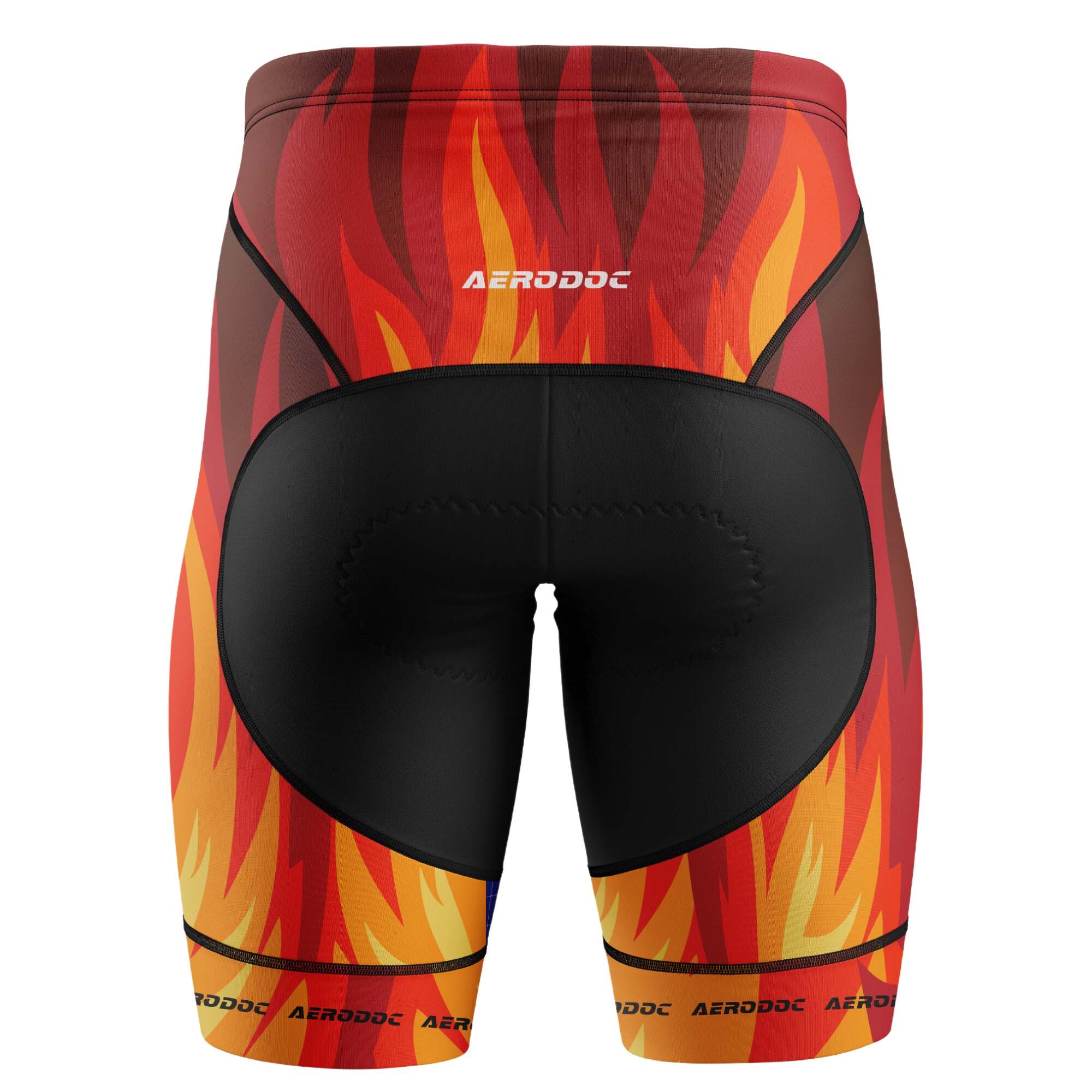 Aerodoc Phoenix Flame Cycling Jersey - Half & Full Sleeves, Matching Bib & Non-Bib Shorts