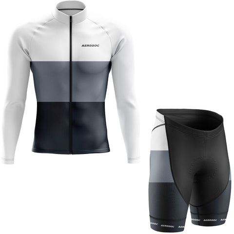 Aerodoc Neutral Color Cycling Jersey - Half & Full Sleeves, Matching Bib & Non-Bib Shorts