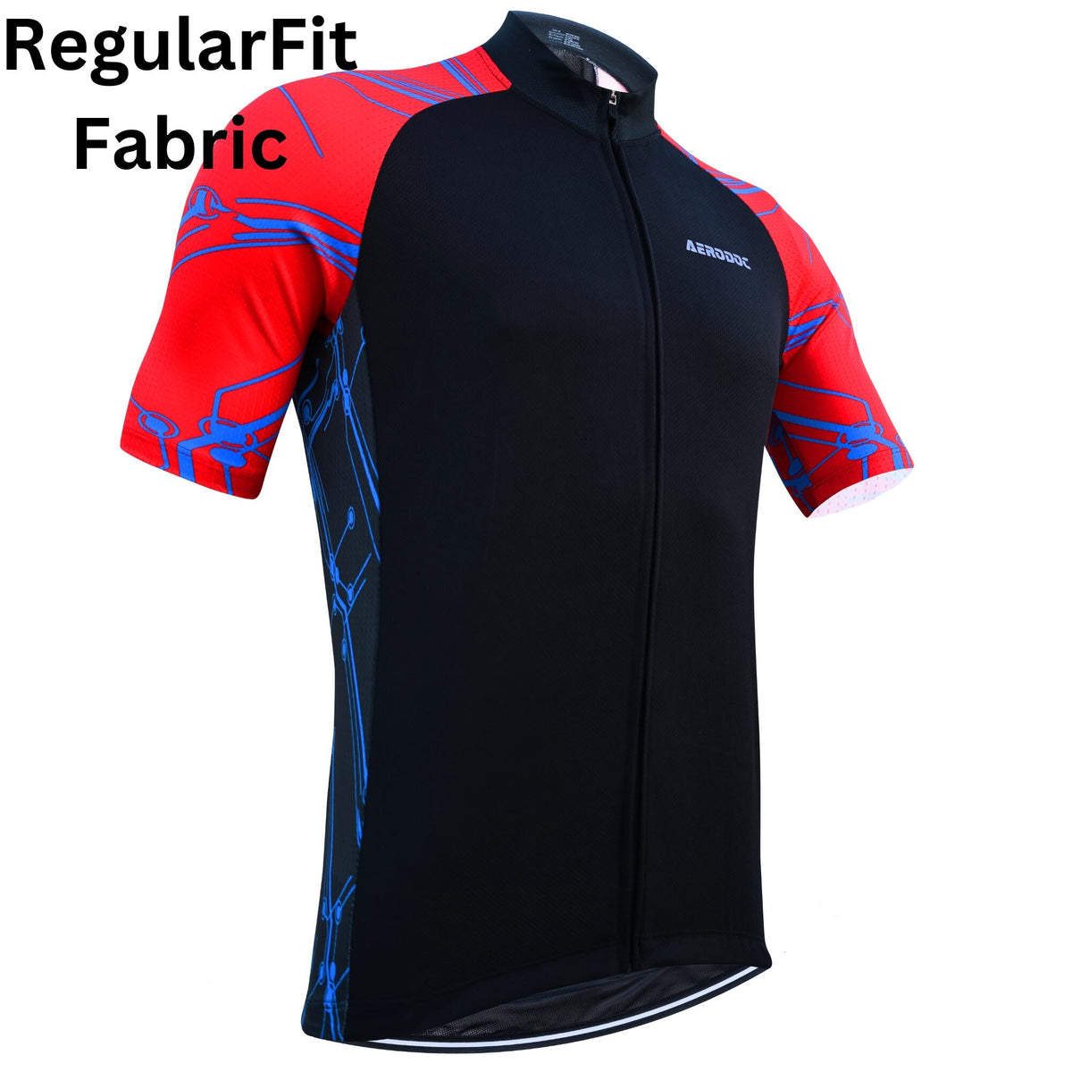 Aerodoc Blackout Grid Performance Cycling Jersey – Full & Half Sleeves Lightweight, Breathable, and Stylish