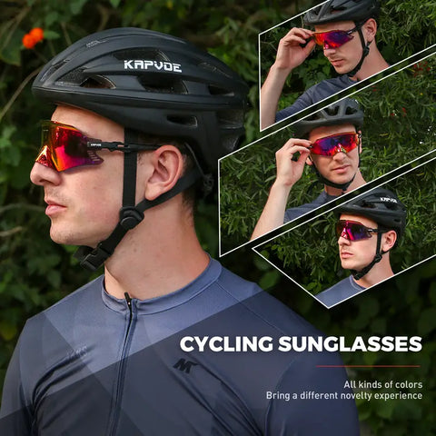 KAPVOE 1Lens Sunglasses Ideal for Cycling, Cricket, Running and More