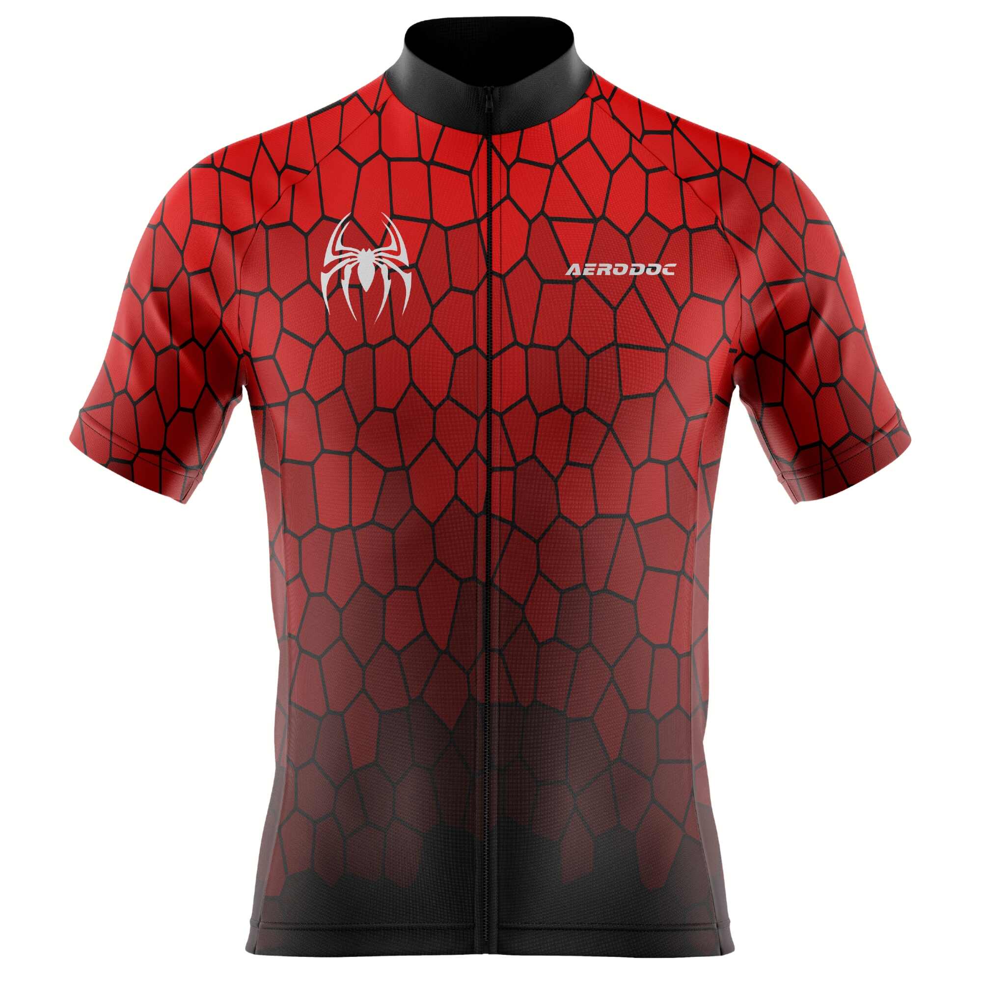 Spiderweb Red Cycling Jersey –Full & Half Sleeves Lightweight & Aerodynamic Design