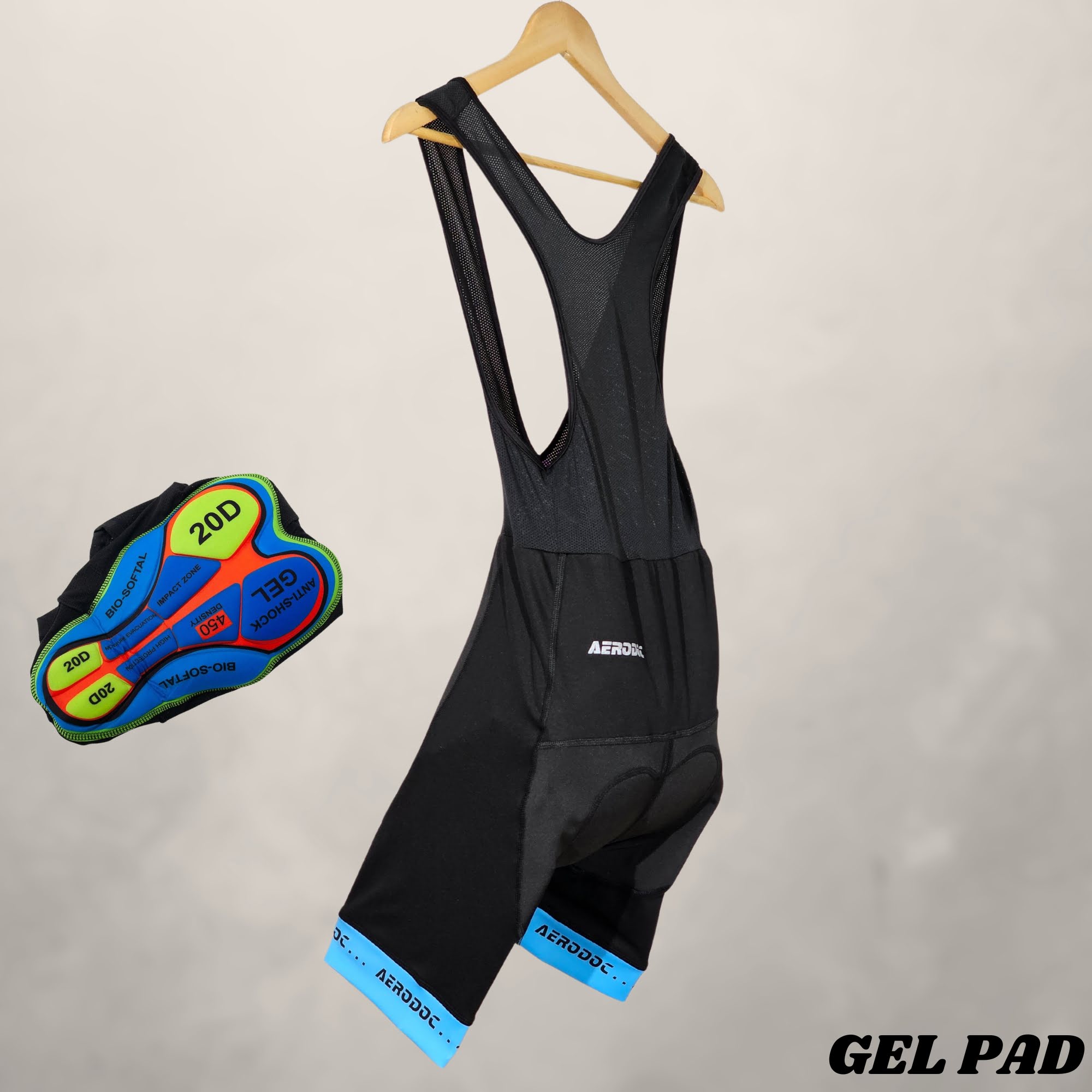 EconoRide Cycling Gel Padded Bib Shorts