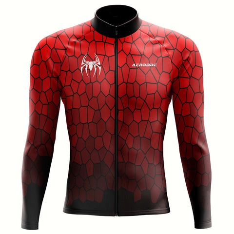 Spiderweb Red Cycling Jersey –Full & Half Sleeves Lightweight & Aerodynamic Design