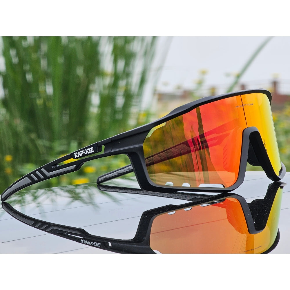 KAPVOE Polarized Sports Glasses Men Women TR90 Sport Sunglasses Runnin Aerodoc