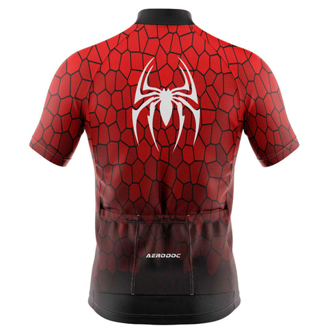 Spiderweb Red Unisex Cycling Jersey and Shorts