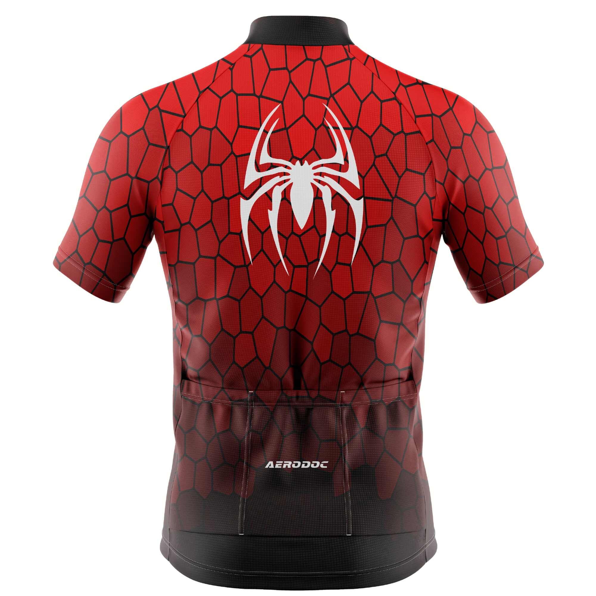 Spiderweb Red Cycling Jersey –Full & Half Sleeves Lightweight & Aerodynamic Design