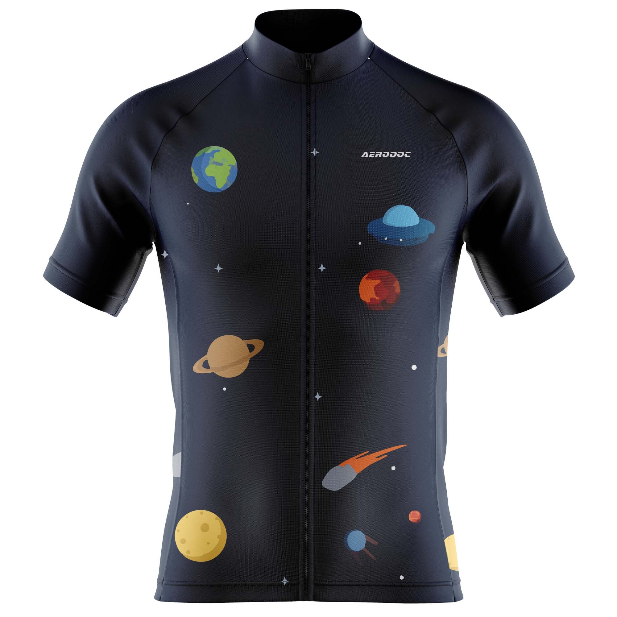 Aerodoc Orbit Runner Cycling Jersey – Half & Full Sleeves, Matching Bib & Non-Bib Shorts