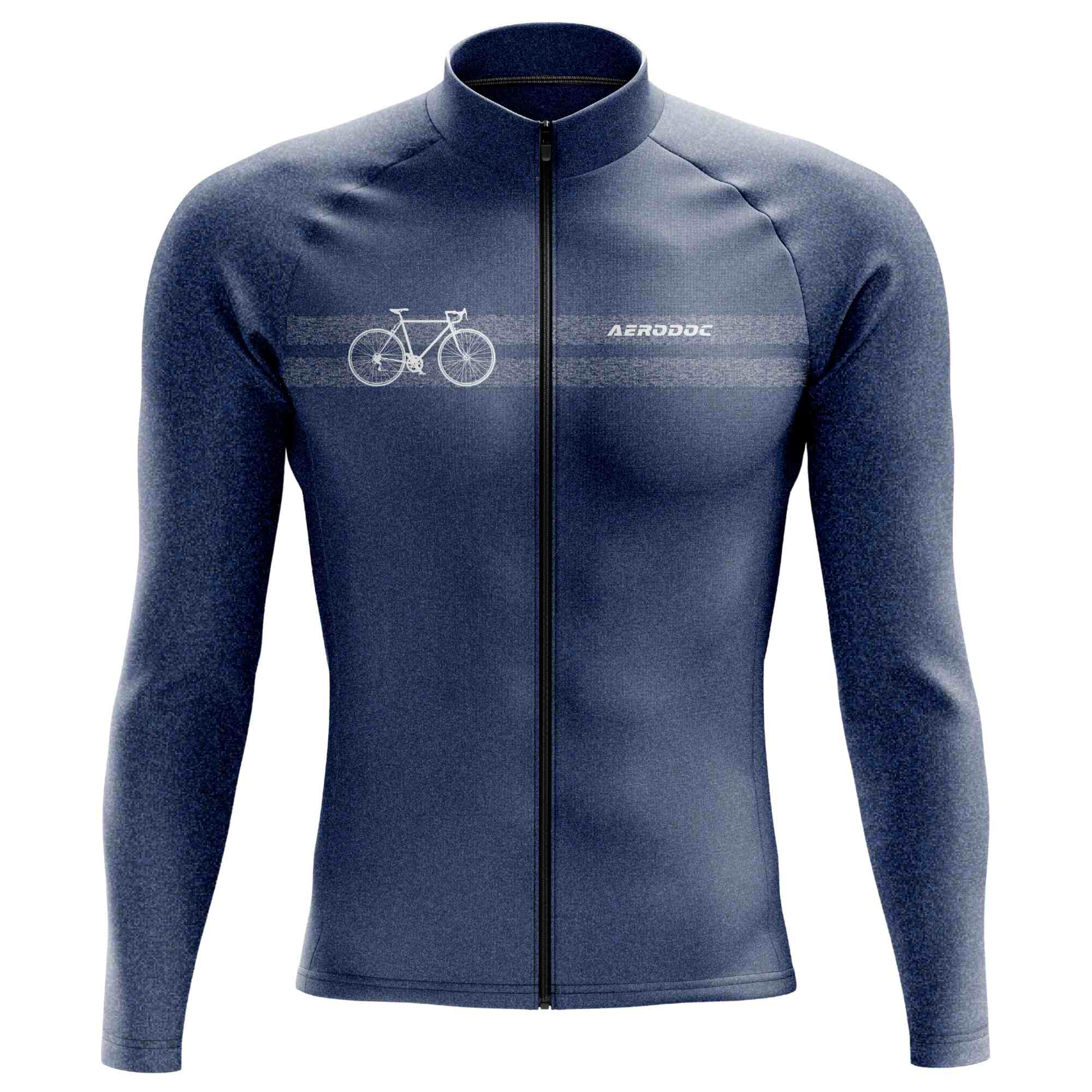 Aerodoc Horizon Blue Men's Cycling Jersey – Full & Half Sleeves, Performance Cycling Apparel