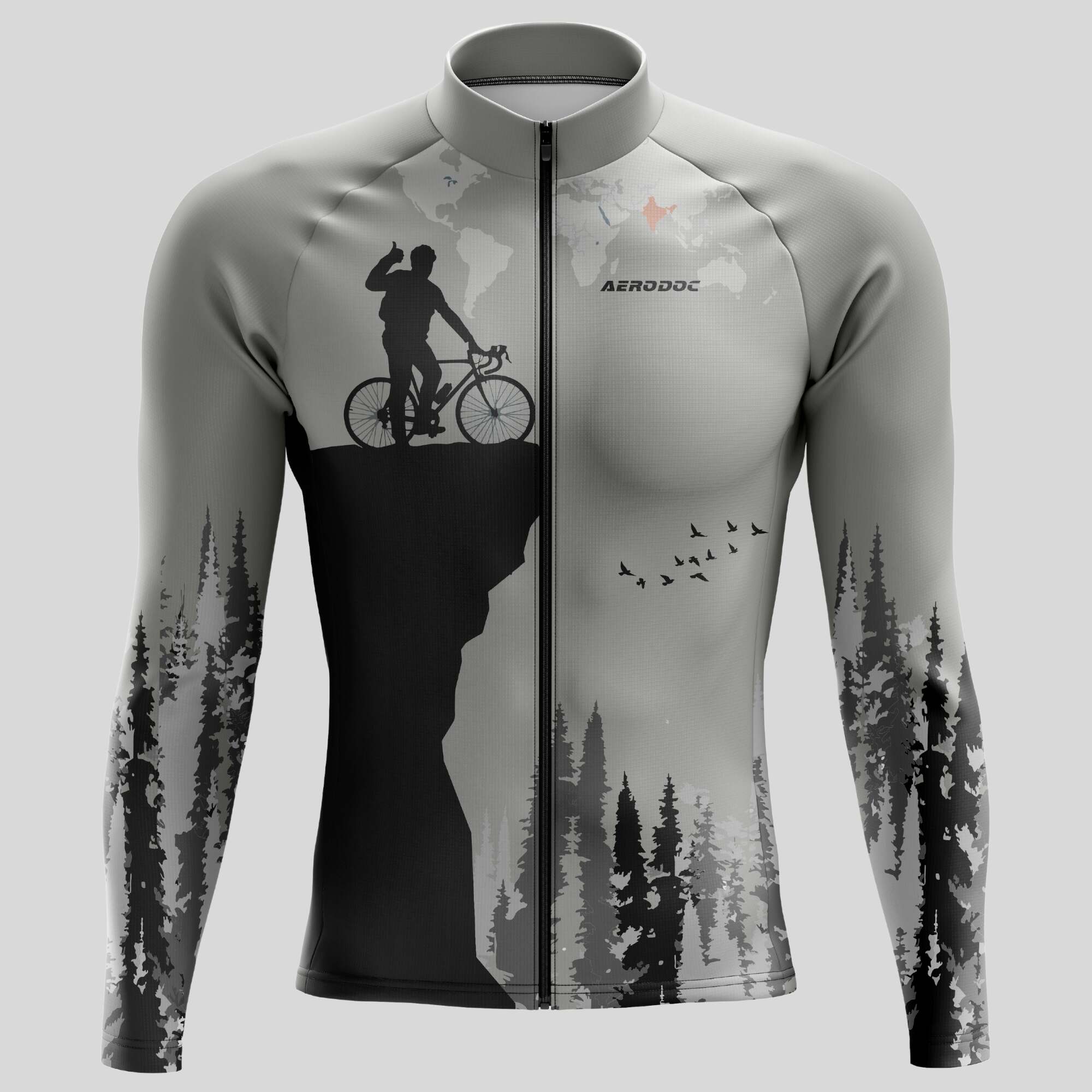 Aerodoc Trailblazer Unisex Outdoor Cycling Jersey for All-Terrain Adventures – Half & Full Sleeves, Matching Bib & Non-Bib Shorts