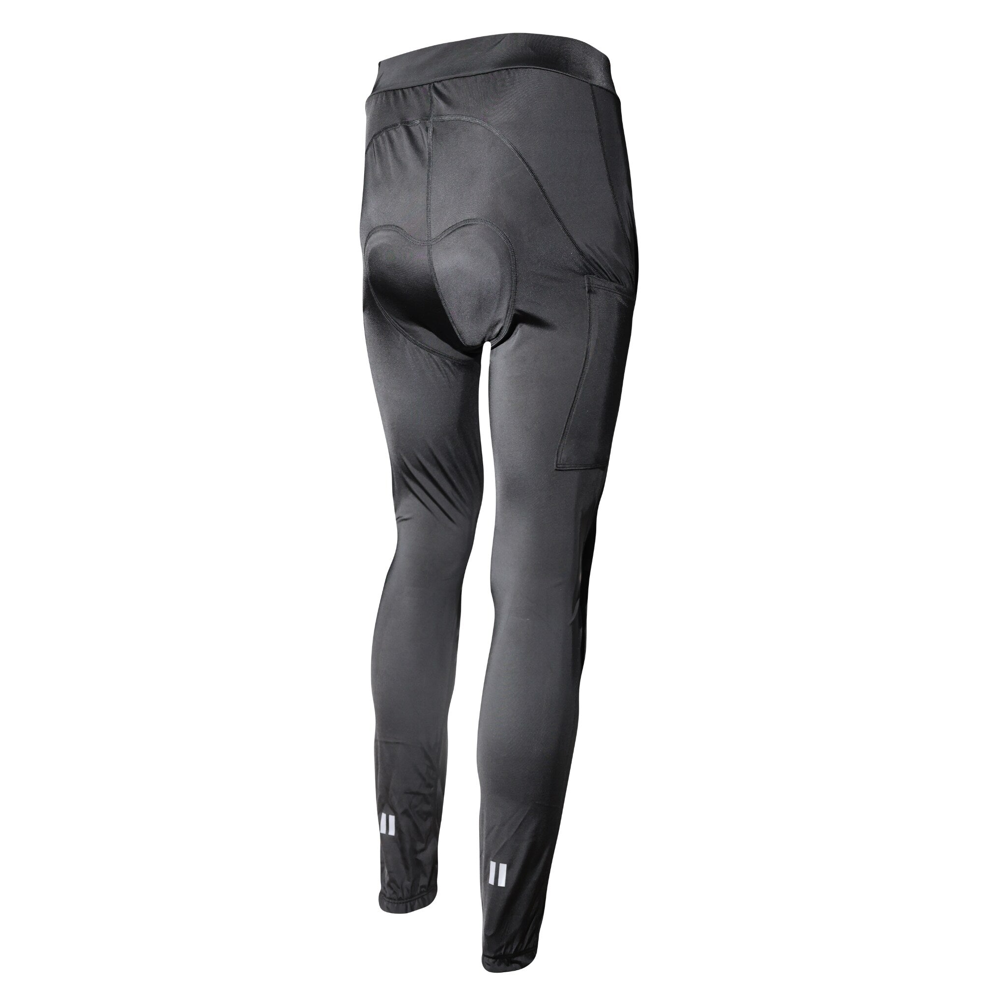 Aerodoc Black Gel Padded Unisex Cycling Pants with 2 Pockets & Reflector | High-Quality Performance Gear