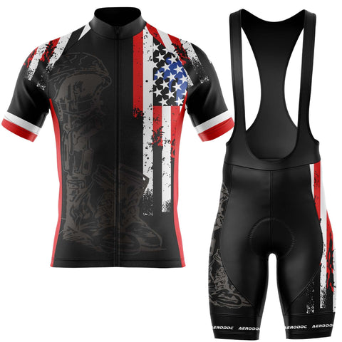 Fallen Warrior Tribute Cycling Jersey – Half & Full Sleeves, Matching Bib & Non-Bib Shorts