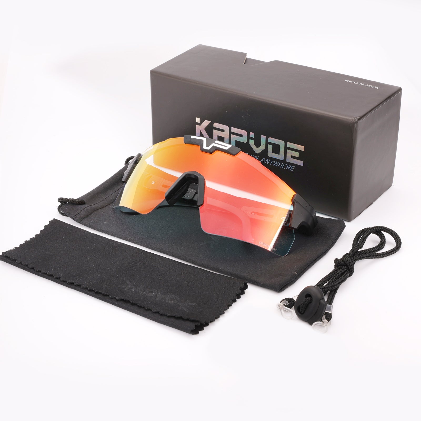 Kapvoe Photochromic Sports Glasses UV400 Sunglasses bicycle Eyepieces Outdoor Sports Cricket Eyewear