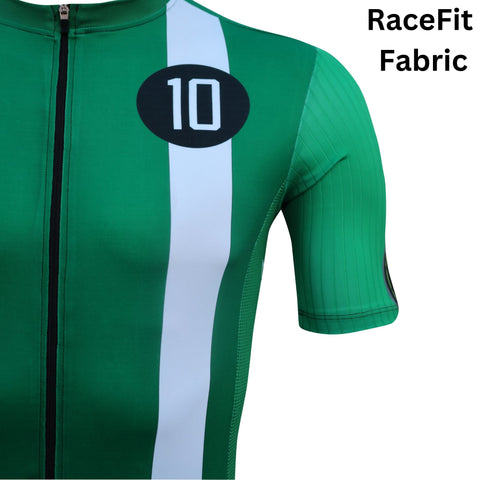 Aerodoc Champion Sprinter 10 Greenline Cycling Jersey Full & Half Sleeves