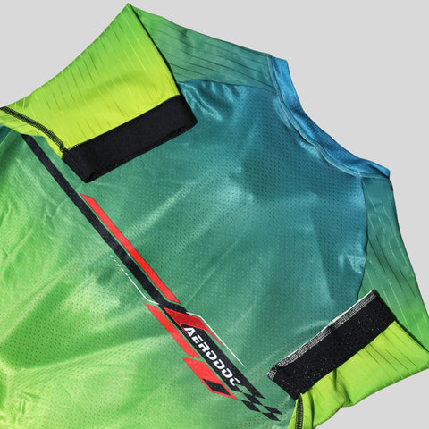 Windflare Neon Breeze Cycling Jersey Premium Aerodoc with Back Zipper and Power Band