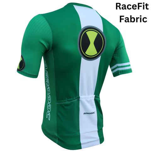 Aerodoc Champion Sprinter 10 Greenline Cycling Jersey Full & Half Sleeves