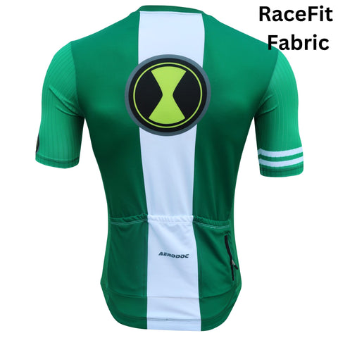 Aerodoc Champion Sprinter 10 Greenline Cycling Jersey Full & Half Sleeves