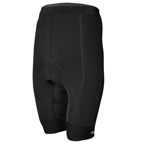 Aerodoc Ignite Black Cycling Bibshorts with Reflective Zipper, Power Band, and 2 Pockets