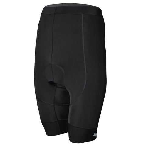 Aerodoc Ignite Black Cycling Bibshorts with Reflective Zipper, Power Band, and 2 Pockets