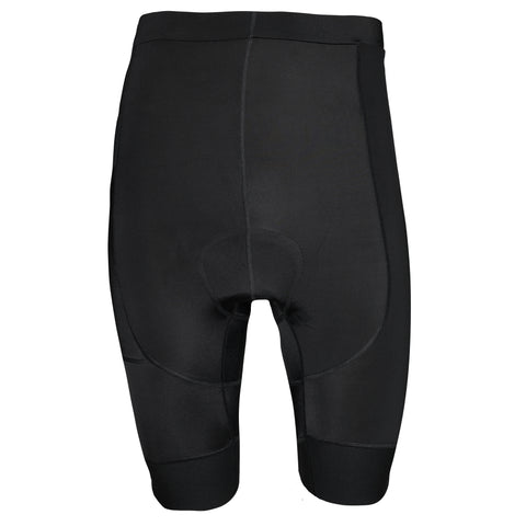 Aerodoc Ignite Black Cycling Bibshorts with Reflective Zipper, Power Band, and 2 Pockets