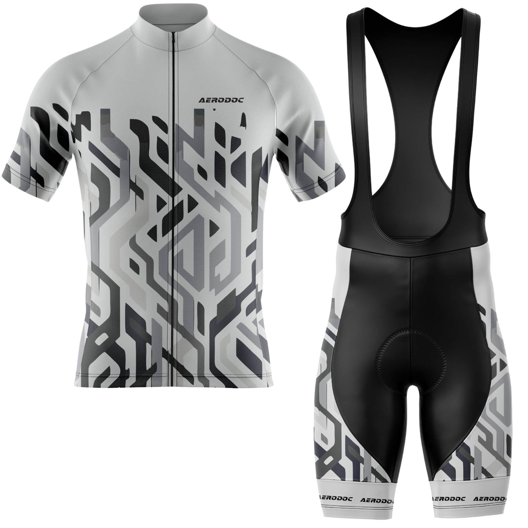 AERODOC Stealth Flow Cycling Jersey – Half & Full Sleeves, Matching Bib & Non-Bib Shorts