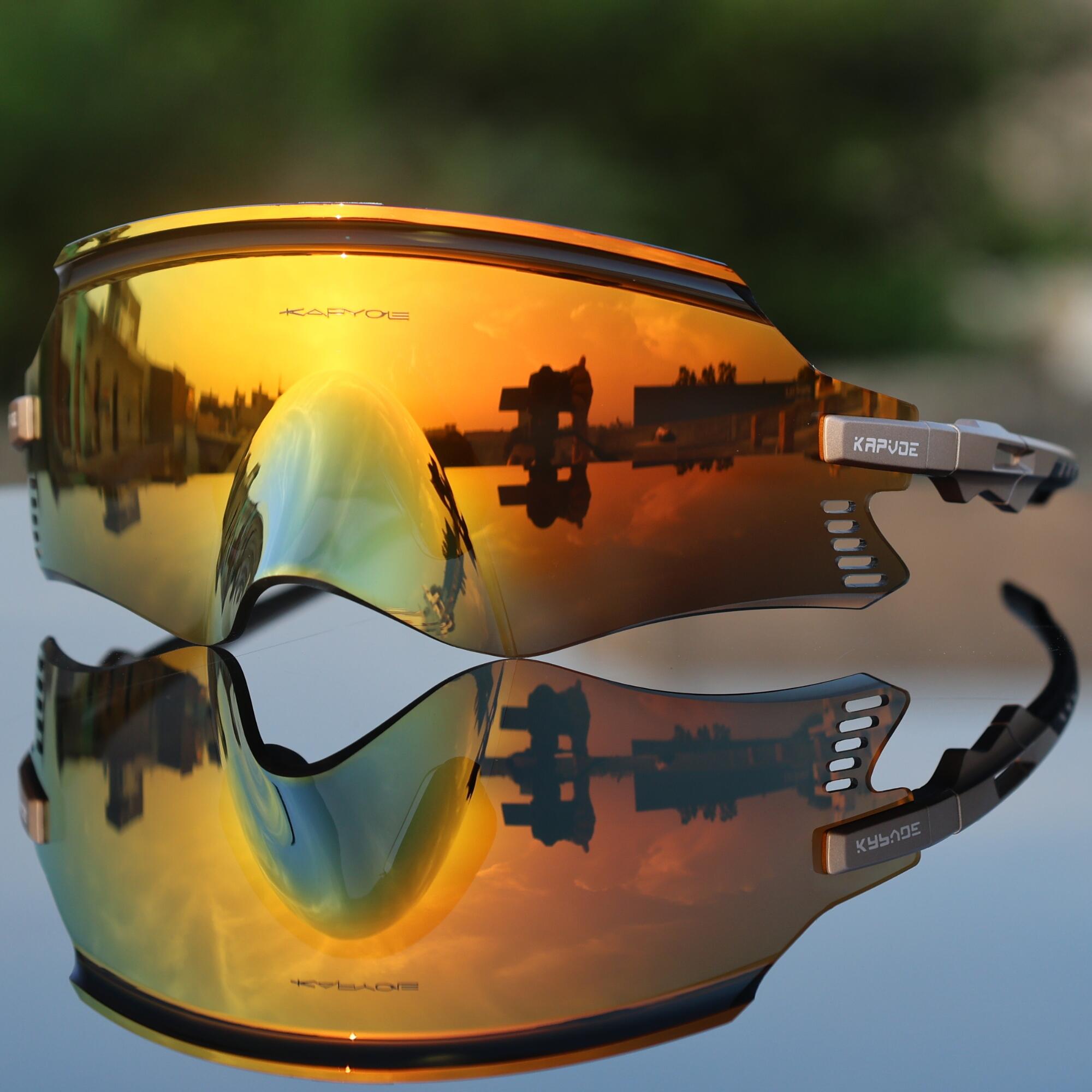 KAPVOE 1Lens Sunglasses Ideal for Cycling, Cricket, Running and More