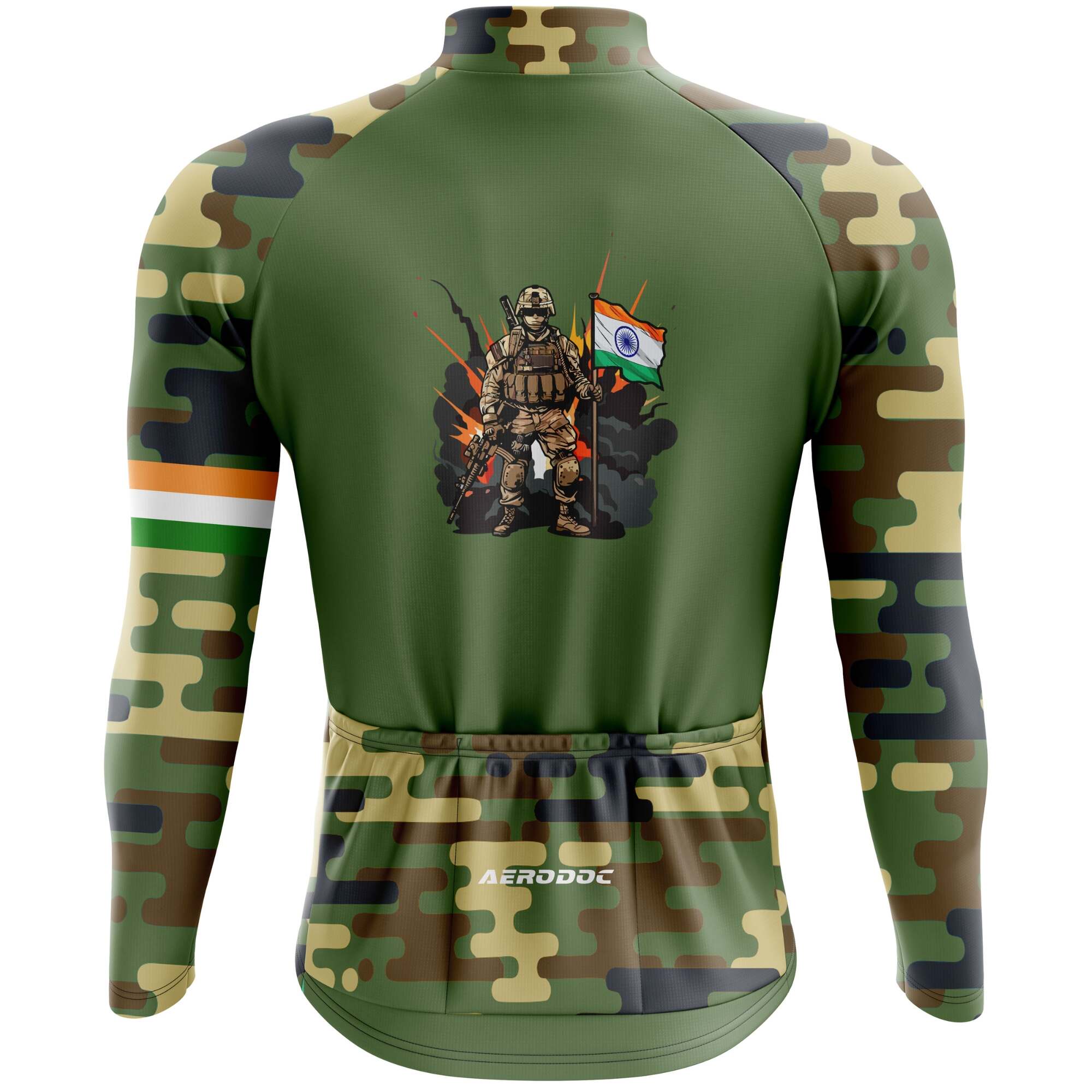 Indian Army Camouflage Cycling Jersey – Half & Full Sleeves, Matching Bib & Non-Bib Shorts