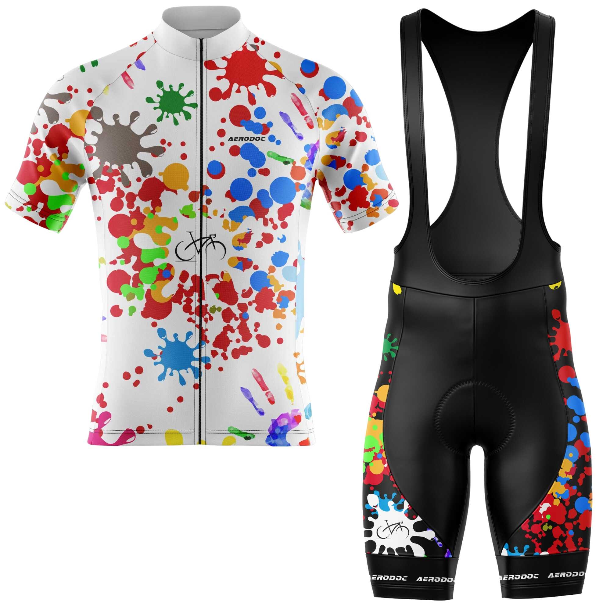 Color Spree Cycling Jersey – Half & Full Sleeves, Matching Bib & Non-Bib Shorts