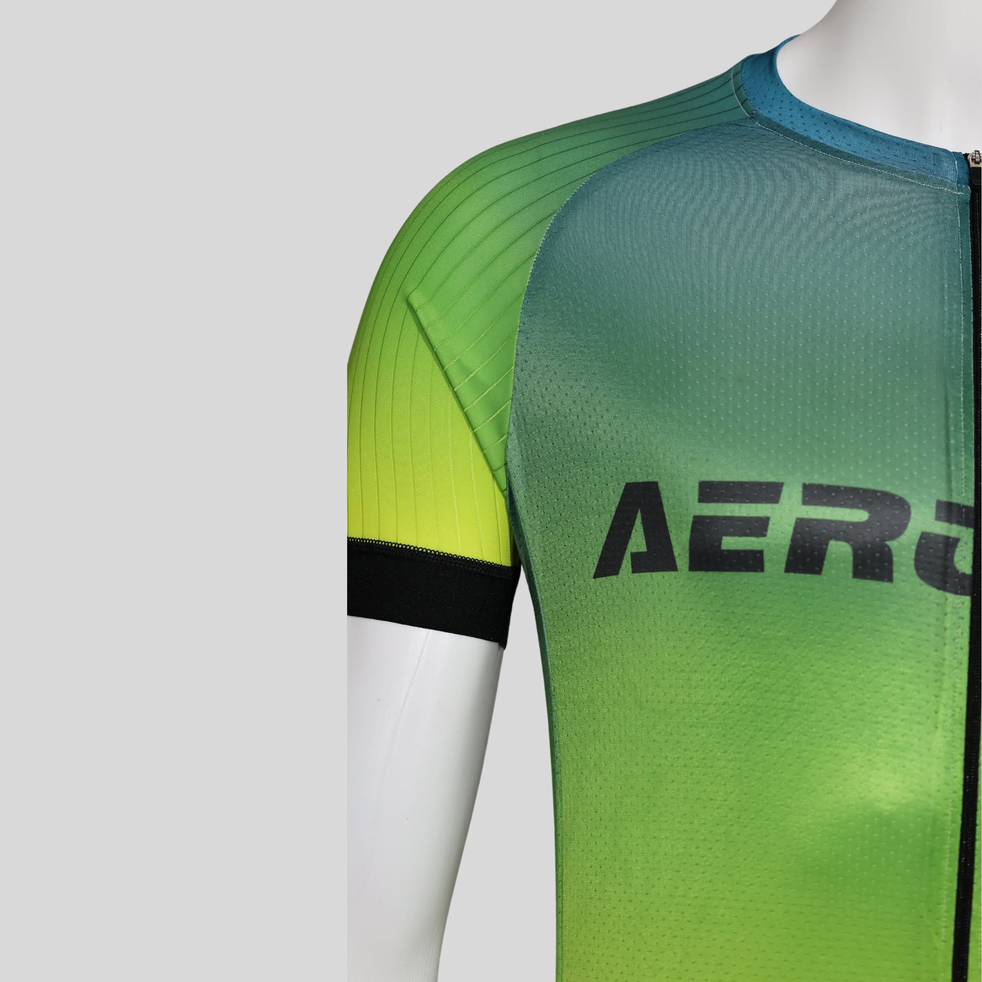 Windflare Neon Breeze Cycling Jersey Premium Aerodoc with Back Zipper and Power Band