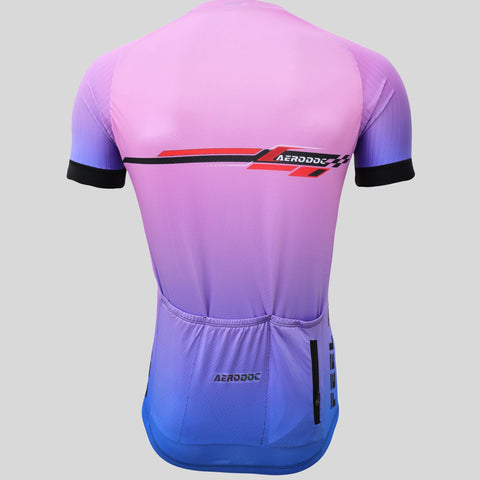 Windflare Lavender Cycling Jersey Premium Aerodoc with Back Zipper and Power Band