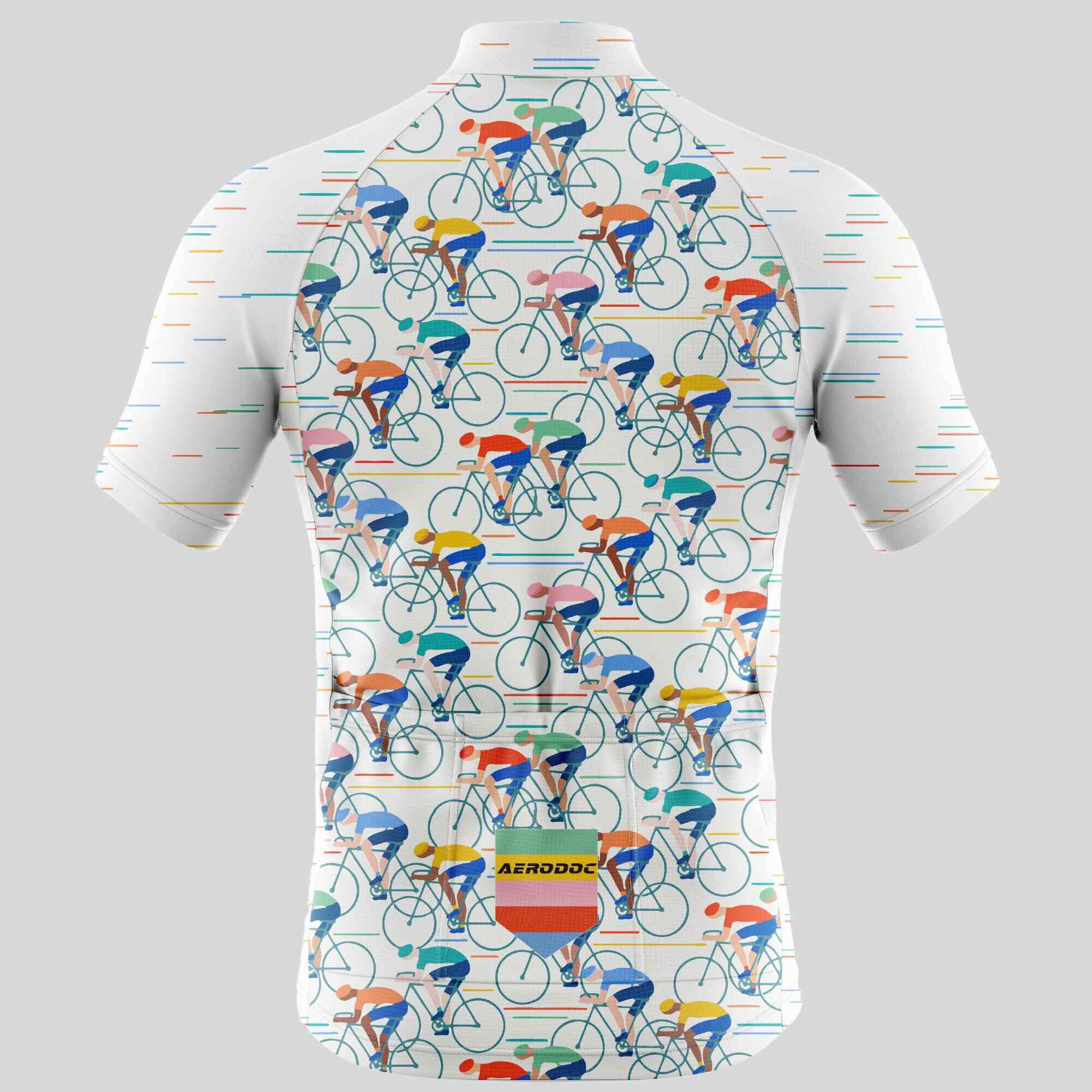 Retro Bicycle Design Men's Cycling Jersey