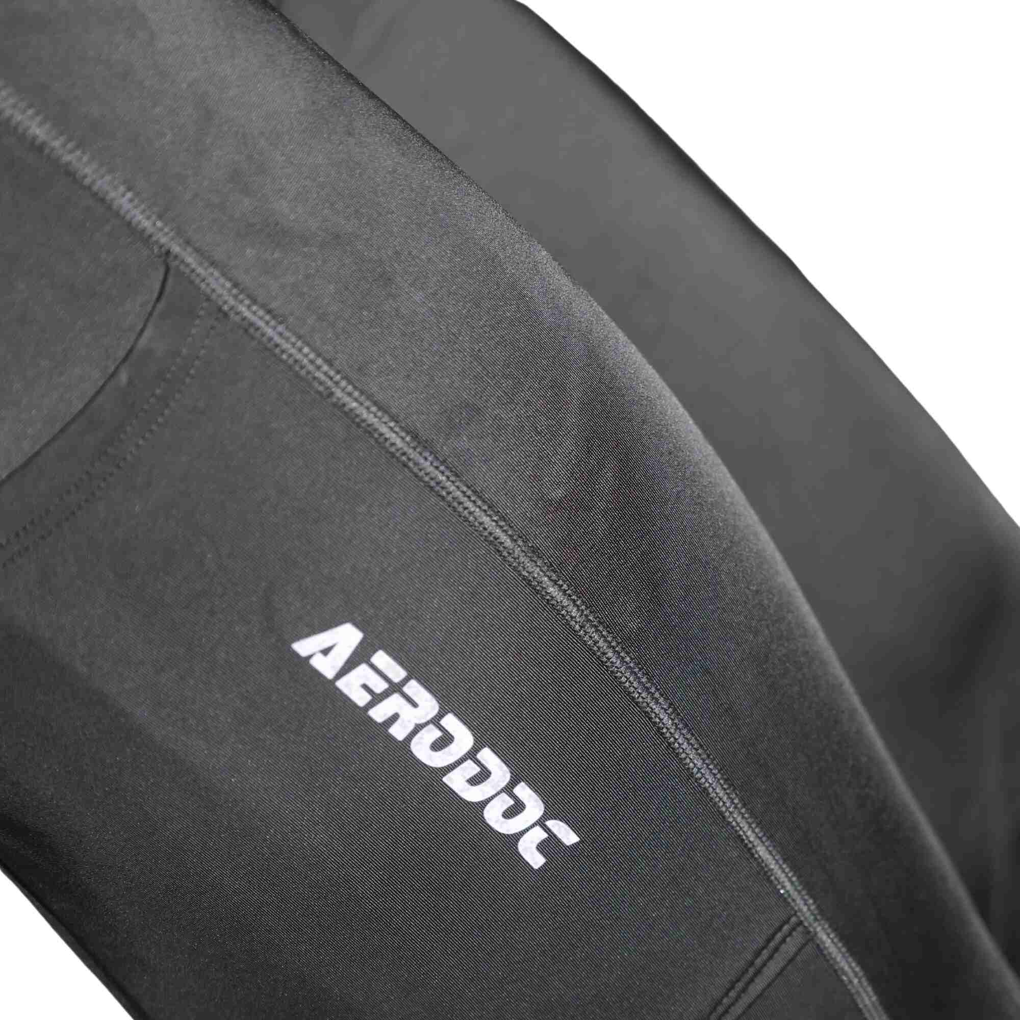 Aerodoc Black Gel Padded Unisex Cycling Pants with 2 Pockets & Reflector | High-Quality Performance Gear