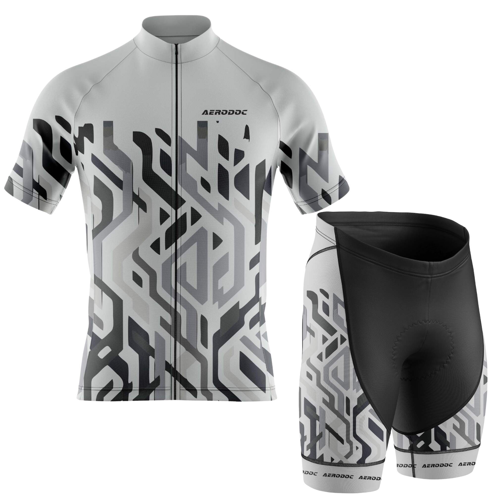 AERODOC Stealth Flow Cycling Jersey – Half & Full Sleeves, Matching Bib & Non-Bib Shorts